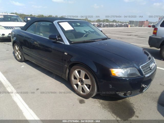 WAUAC48H45K024811 - 2005 AUDI A4 1.8 CABRIOLET Blue photo 1