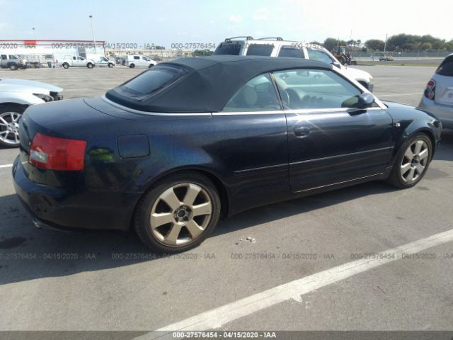 WAUAC48H45K024811 - 2005 AUDI A4 1.8 CABRIOLET Blue photo 4