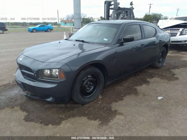 2B3KA43RX8H142985 - 2008 DODGE CHARGER  Black photo 2