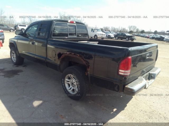 1D7HG32N83S233244 - 2003 DODGE DAKOTA SPORT Black photo 3