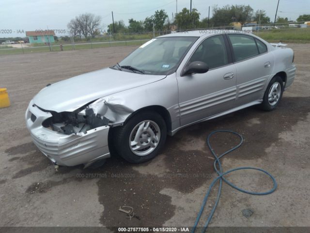 1G2NE52F32C268035 - 2002 PONTIAC GRAND AM SE Gray photo 2