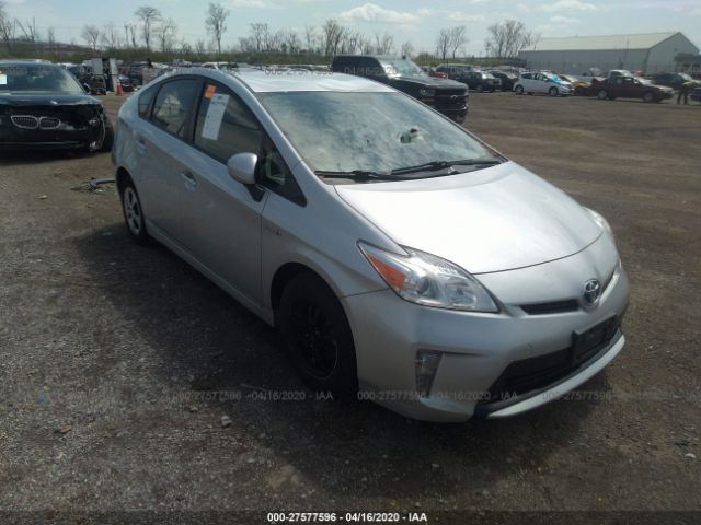 JTDKN3DU1C5510325 - 2012 TOYOTA PRIUS  Silver photo 1