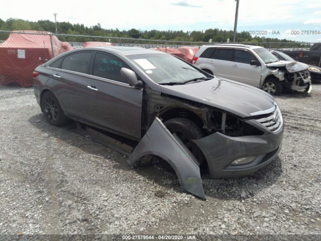 5NPEC4AC0CH420961 - 2012 HYUNDAI SONATA SE/LIMITED Gray photo 1