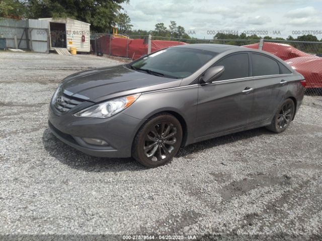 5NPEC4AC0CH420961 - 2012 HYUNDAI SONATA SE/LIMITED Gray photo 2