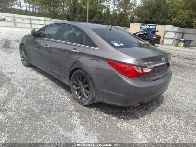 5NPEC4AC0CH420961 - 2012 HYUNDAI SONATA SE/LIMITED Gray photo 3