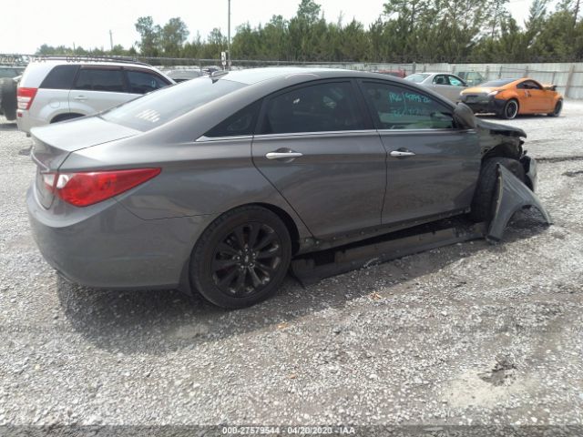 5NPEC4AC0CH420961 - 2012 HYUNDAI SONATA SE/LIMITED Gray photo 4