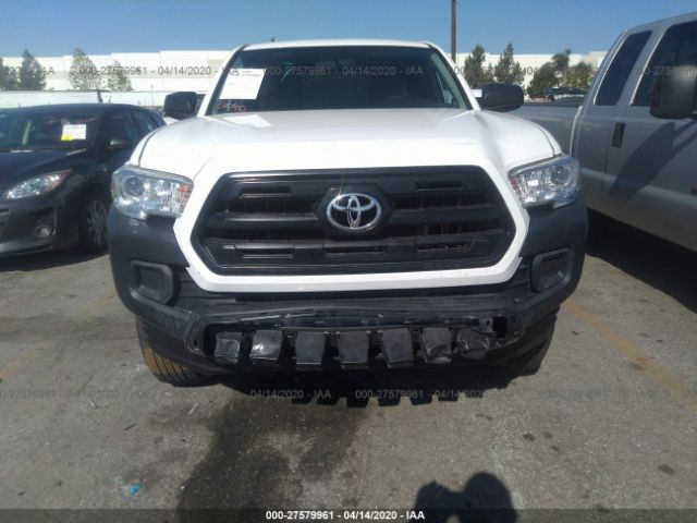 5TFRX5GN3HX087283 - 2017 TOYOTA TACOMA ACCESS CAB/SR/SR5 White photo 6