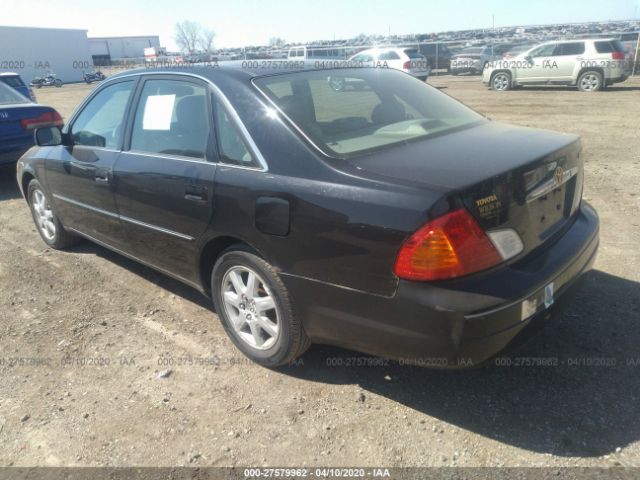 4T1BF28B02U254811 - 2002 TOYOTA AVALON XL/XLS Black photo 3