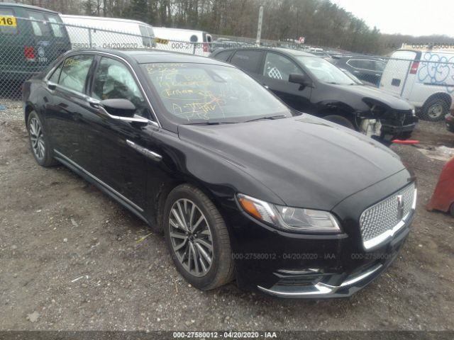 1LN6L9SK2K5605966 - 2019 LINCOLN CONTINENTAL SELECT Black photo 1