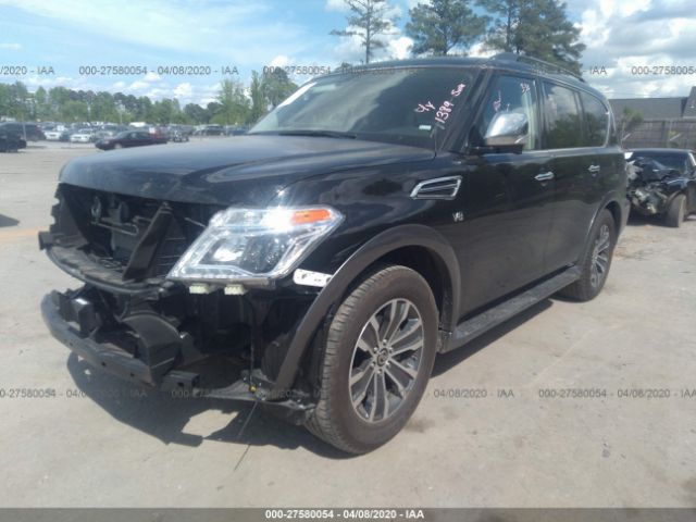 JN8AY2ND2K9091389 - 2019 NISSAN ARMADA SV/SL/PLATINUM Black photo 2