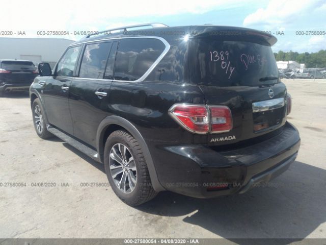 JN8AY2ND2K9091389 - 2019 NISSAN ARMADA SV/SL/PLATINUM Black photo 3