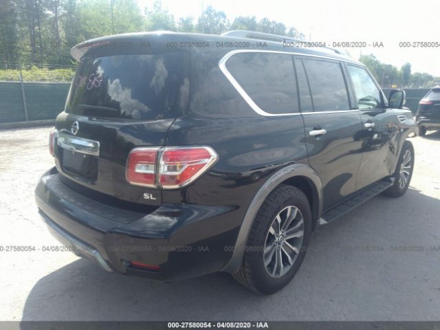 JN8AY2ND2K9091389 - 2019 NISSAN ARMADA SV/SL/PLATINUM Black photo 4