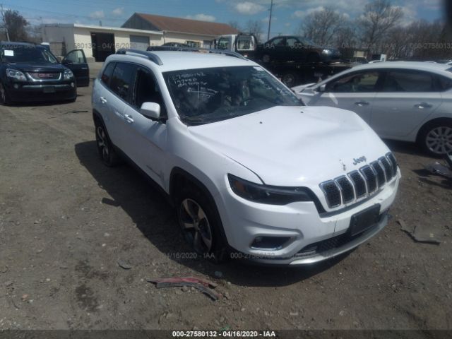 1C4PJMDXXKD440510 - 2019 JEEP CHEROKEE LIMITED White photo 1