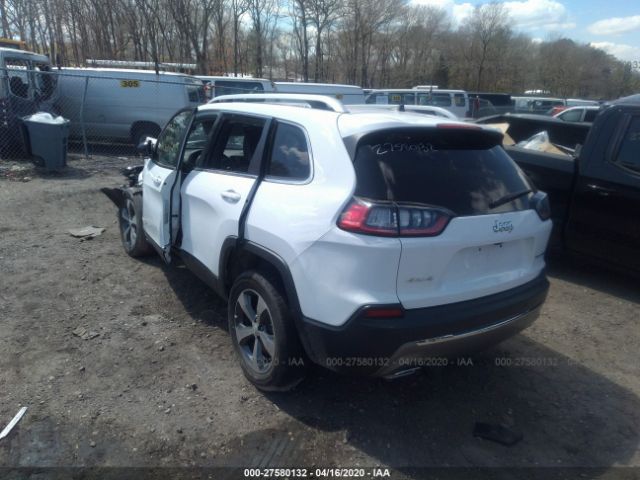 1C4PJMDXXKD440510 - 2019 JEEP CHEROKEE LIMITED White photo 3