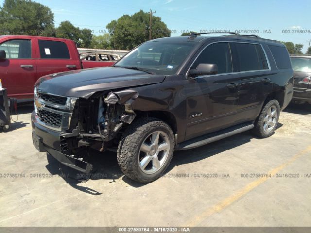 1GNSCBKC5HR305849 - 2017 CHEVROLET TAHOE C1500 LT Gray photo 2