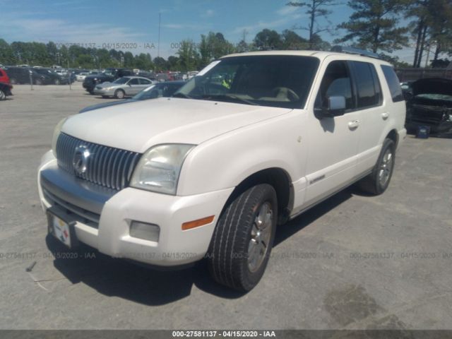 4M2EU38847UJ10603 - 2007 MERCURY MOUNTAINEER PREMIER White photo 2