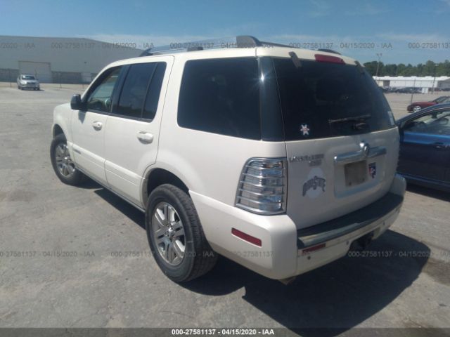 4M2EU38847UJ10603 - 2007 MERCURY MOUNTAINEER PREMIER White photo 3