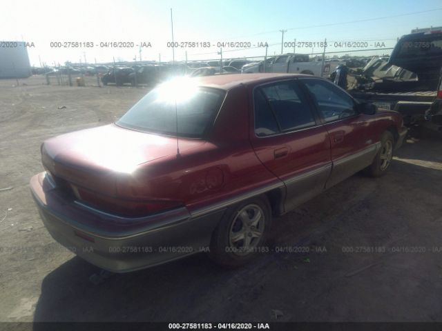 1G4NV55M8SC452940 - 1995 BUICK SKYLARK GRAN SPORT/CUSTOM/LIMITED Red photo 4