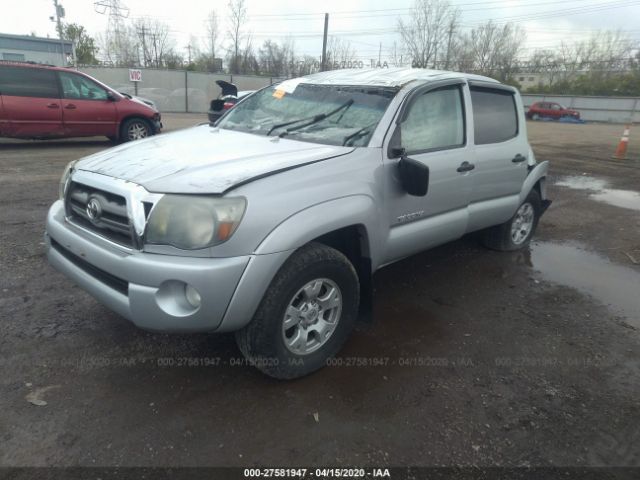 3TMLU4EN3AM040245 - 2010 TOYOTA TACOMA DOUBLE CAB Silver photo 2