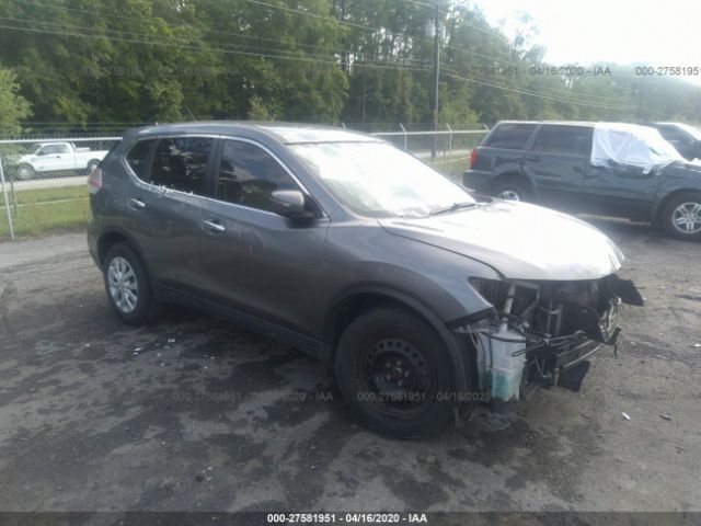 KNMAT2MT5FP513756 - 2015 NISSAN ROGUE S/SL/SV Gray photo 1