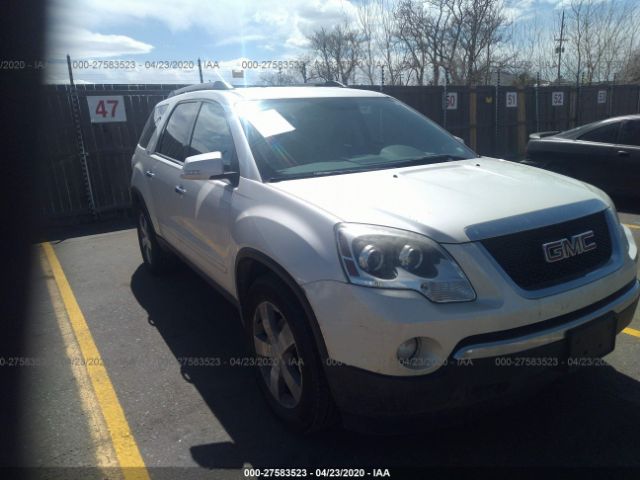 1GKLRMED6AJ267326 - 2010 GMC ACADIA SLT-1 White photo 1