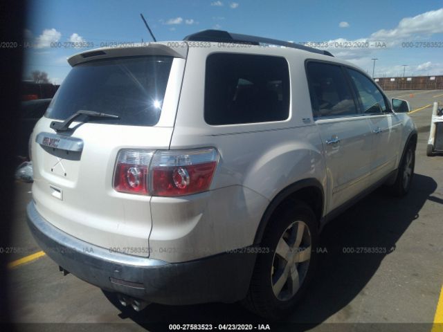 1GKLRMED6AJ267326 - 2010 GMC ACADIA SLT-1 White photo 4