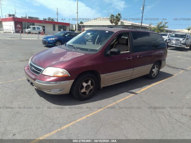 2FMZA5346YBC17316 - 2000 FORD WINDSTAR SEL Maroon photo 2