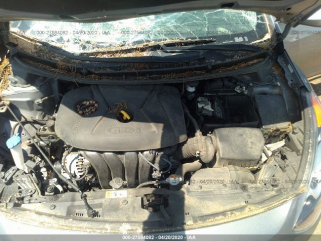 KMHD35LH6FU246815 - 2015 HYUNDAI ELANTRA GT  Silver photo 10