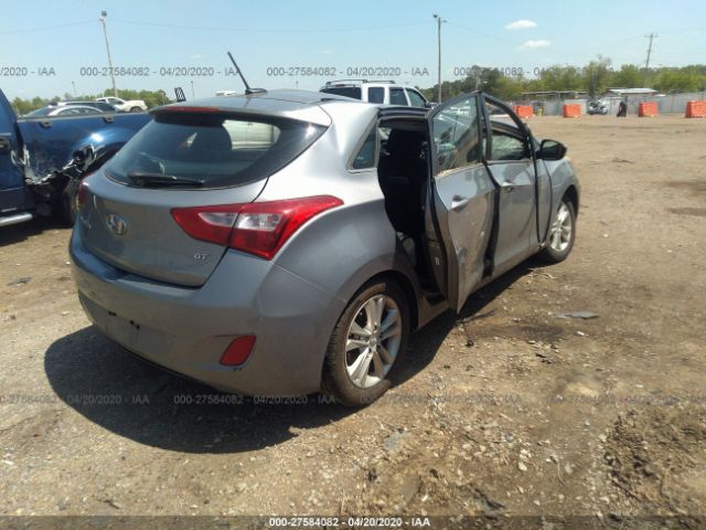 KMHD35LH6FU246815 - 2015 HYUNDAI ELANTRA GT  Silver photo 4