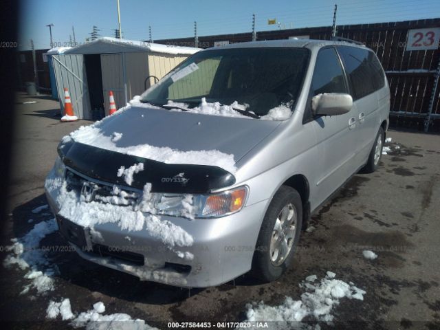 2HKRL18602H522744 - 2002 HONDA ODYSSEY EX Silver photo 2