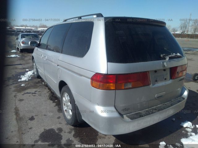 2HKRL18602H522744 - 2002 HONDA ODYSSEY EX Silver photo 3