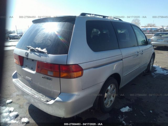 2HKRL18602H522744 - 2002 HONDA ODYSSEY EX Silver photo 4