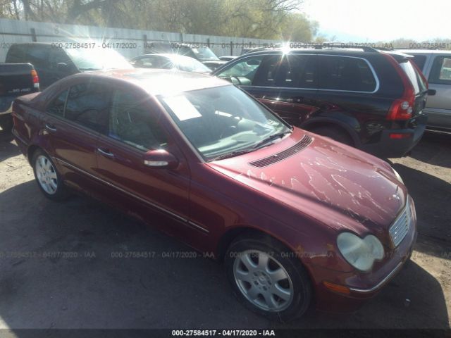 WDBRF61J41F017686 - 2001 MERCEDES-BENZ C 240 Red photo 1