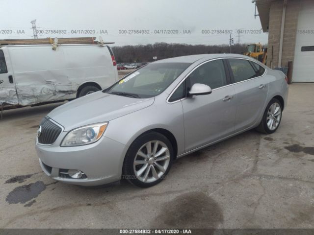 1G4PR5SK7C4184913 - 2012 BUICK VERANO CONVENIENCE Silver photo 2