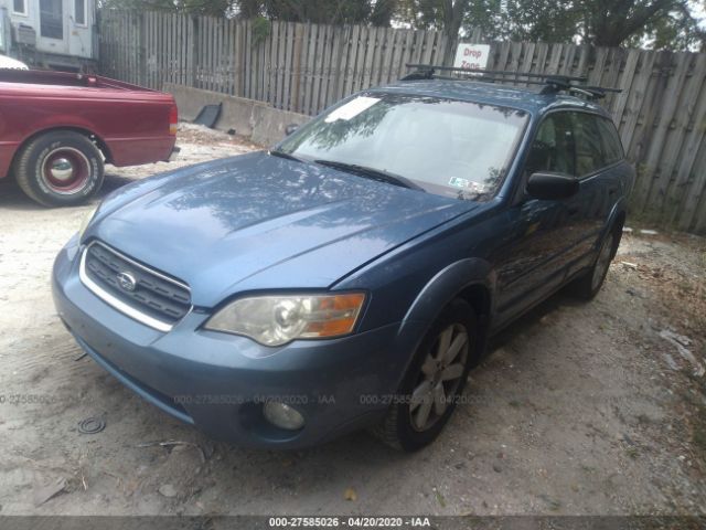 4S4BP61C277309840 - 2007 SUBARU LEGACY OUTBACK 2.5I Blue photo 2