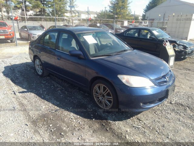 2HGES26722H523861 - 2002 HONDA CIVIC EX Blue photo 1