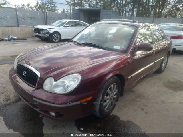 KMHWF35H12A696840 - 2002 HYUNDAI SONATA GLS/LX Red photo 2