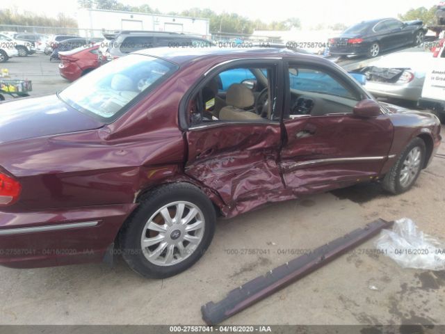 KMHWF35H12A696840 - 2002 HYUNDAI SONATA GLS/LX Red photo 6