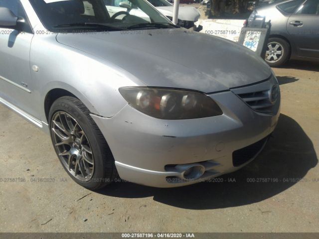 JM1BK123741155502 - 2004 MAZDA 3 S Silver photo 6