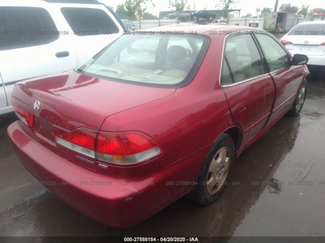 1HGCG16532A064307 - 2002 HONDA ACCORD EX Red photo 4