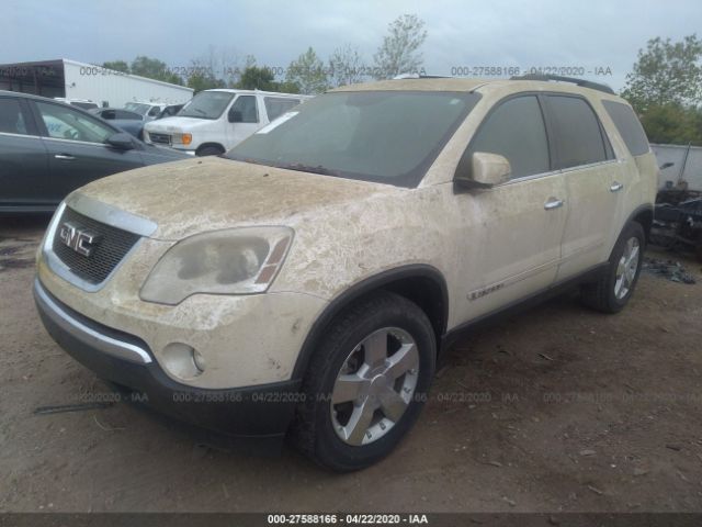 1GKER33758J256098 - 2008 GMC ACADIA SLT-2 White photo 2