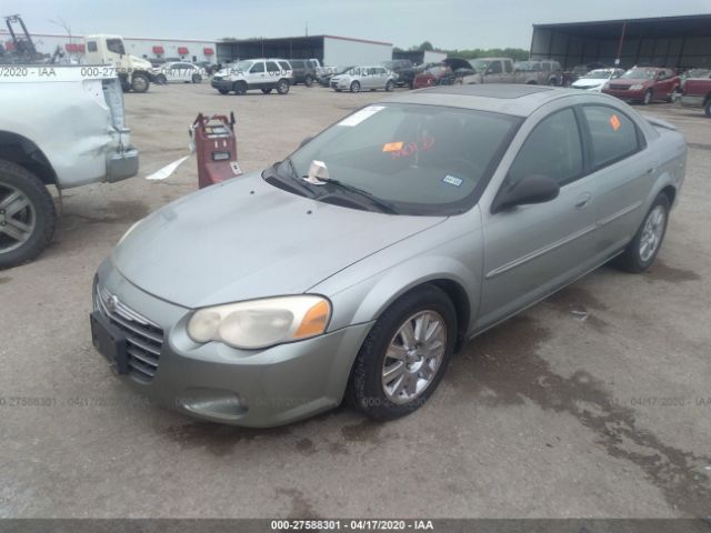 1C3EL66R04N348867 - 2004 CHRYSLER SEBRING LIMITED Green photo 2