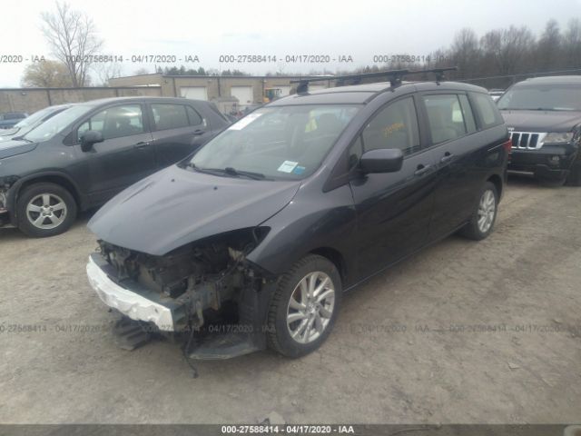 JM1CW2BL9C0100035 - 2012 MAZDA 5  Gray photo 2