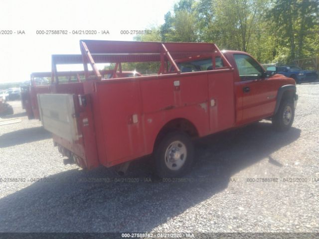 1GCHC24U42Z322089 - 2002 CHEVROLET SILVERADO C2500 HEAVY DUTY Red photo 4