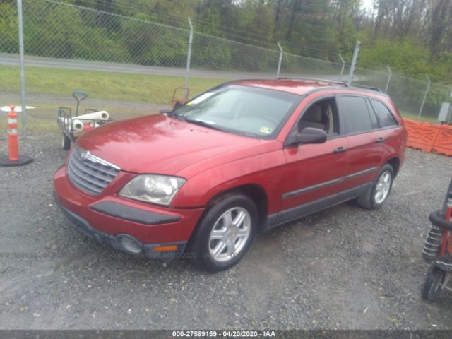 2C8GM48L85R447972 - 2005 CHRYSLER PACIFICA  Red photo 2