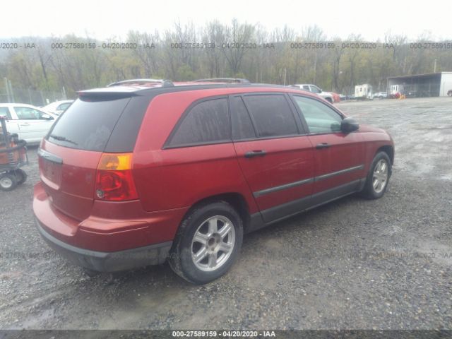 2C8GM48L85R447972 - 2005 CHRYSLER PACIFICA  Red photo 4