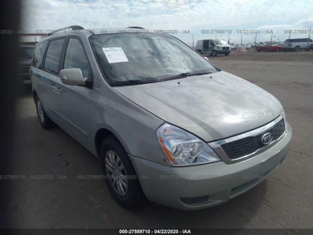 KNDMG4C72C6455530 - 2012 KIA SEDONA LX Silver photo 1