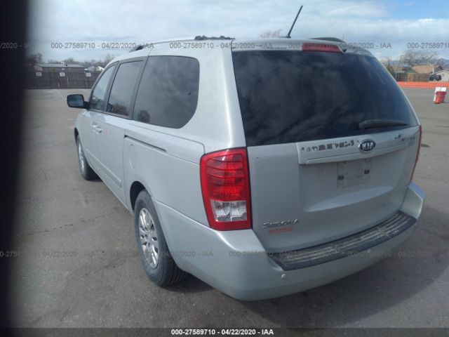 KNDMG4C72C6455530 - 2012 KIA SEDONA LX Silver photo 3