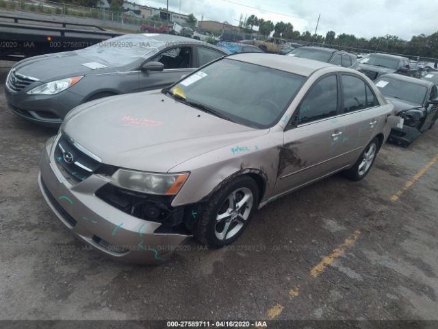 5NPEU46F37H206942 - 2007 HYUNDAI SONATA SE/LIMITED Gold photo 2