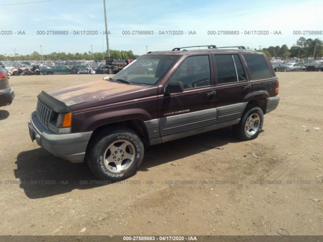 1J4FX58S2VC673882 - 1997 JEEP GRAND CHEROKEE LAREDO/TSI Purple photo 2